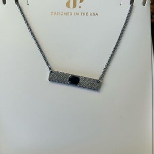 Bomb Party Hematite Necklace with Black Onyx